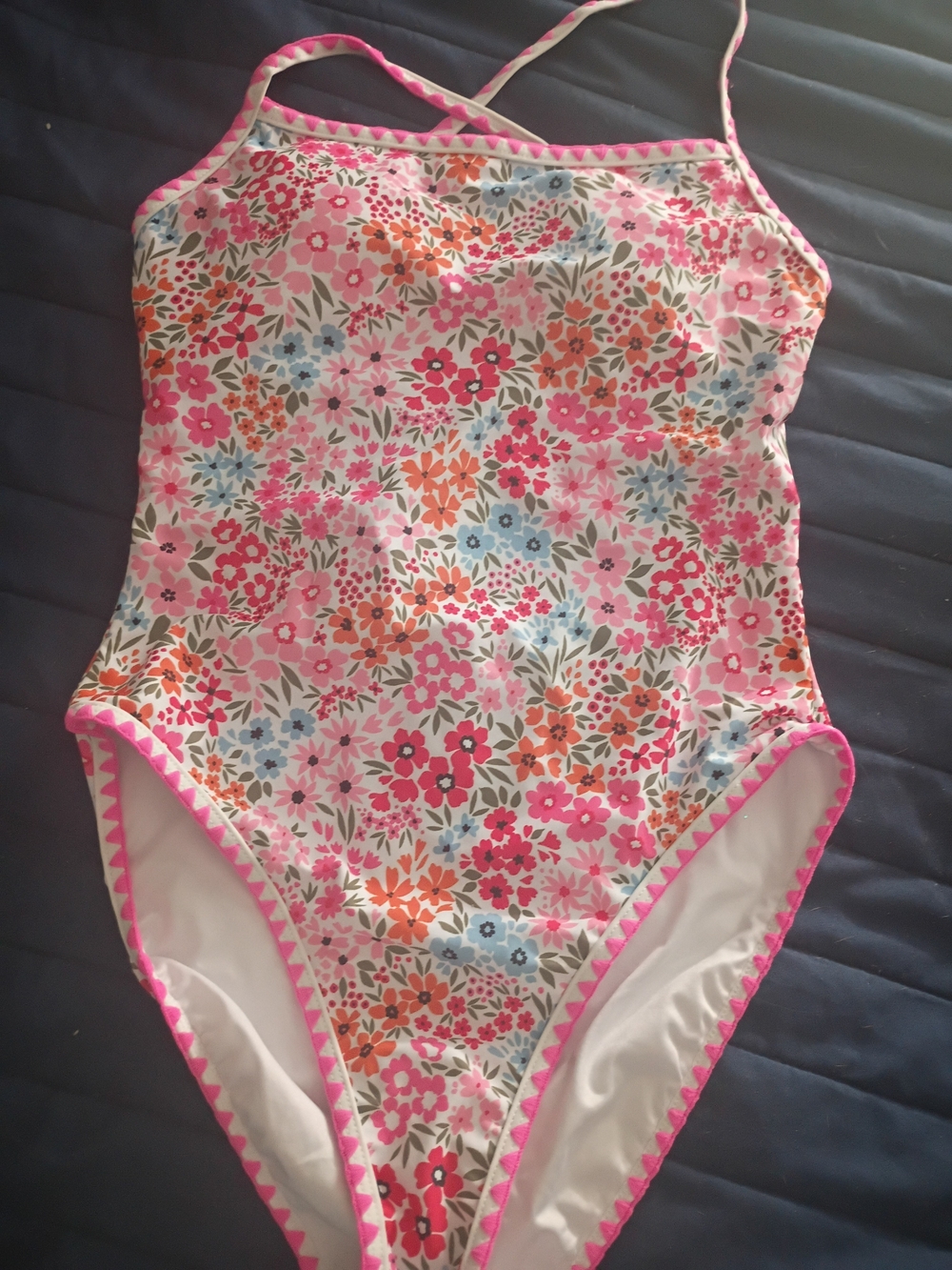 Cupshe Pink Floral One-Piece Swimsuit